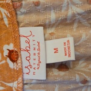 Isabel Maternity Orange Floral Print Blouse